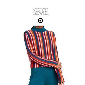 Victor Glemaud Multi Color Cropped Sweater Size L